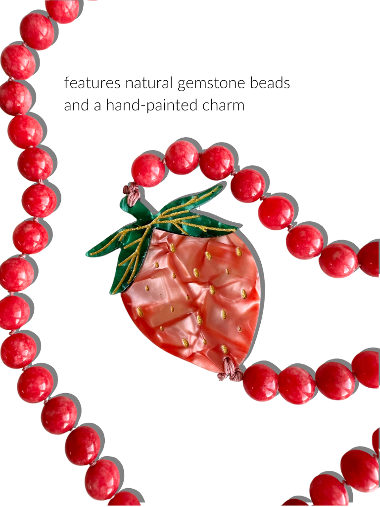 Strawberry Bracelet Phone Chain