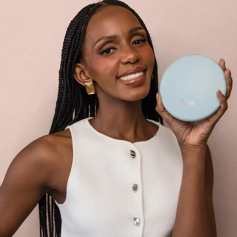 5" Compact Mirror charcoal