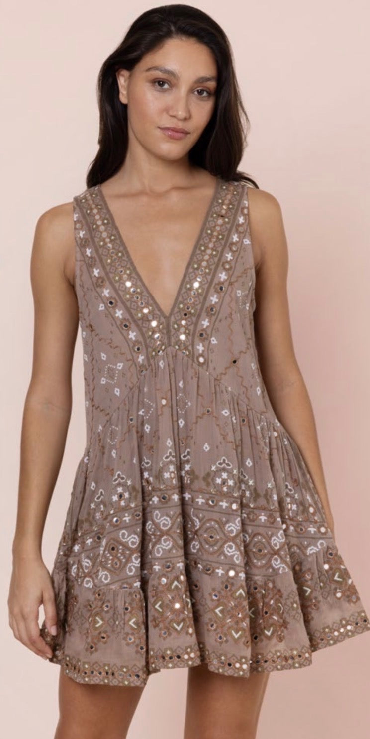 Mosaic Mirrors Mini Dress