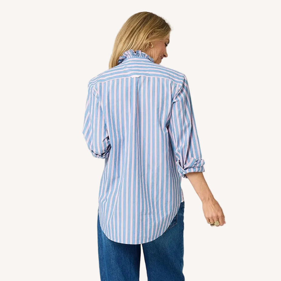 Mia Ruffle Stripe Shirt