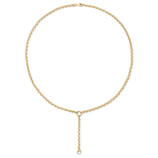Rolo Chain Lariat 16"