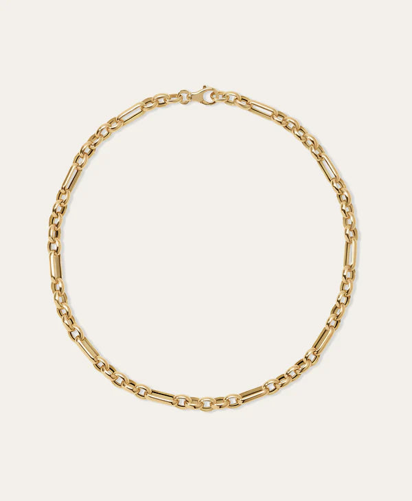 Mixed Rolo Cable Chain 16"