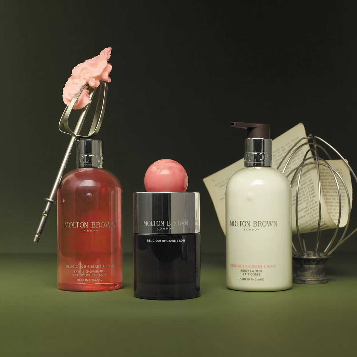 Delicious Rhubarb & Rose Shower Gel