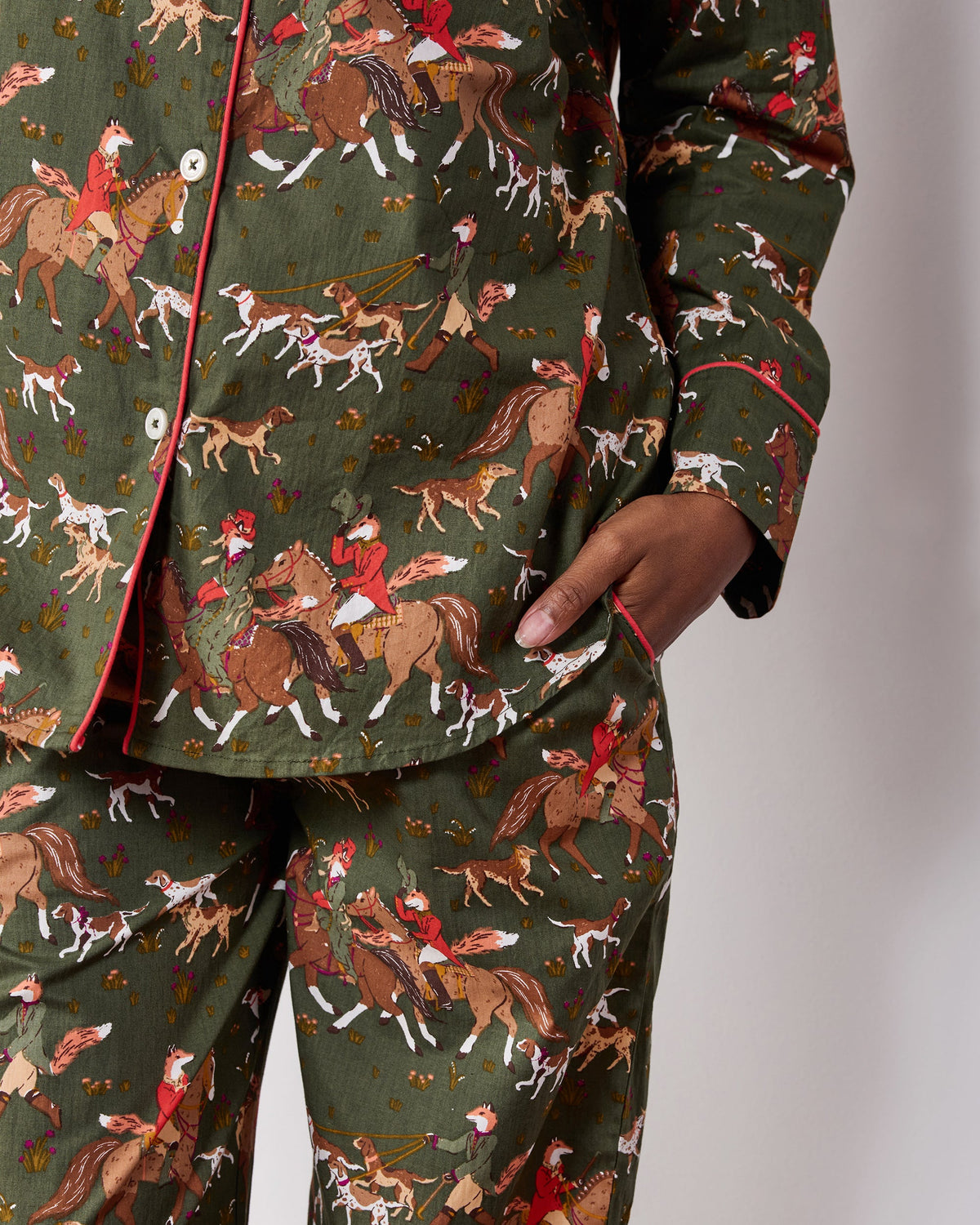Long PJ Set in Fox Hunting