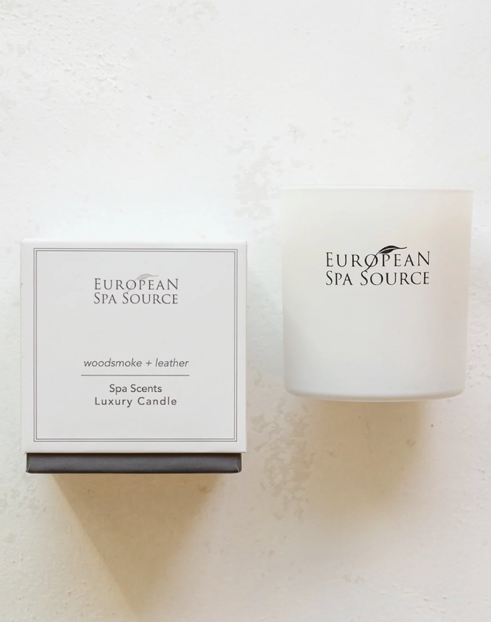 Woodsmoke/Leather Candle