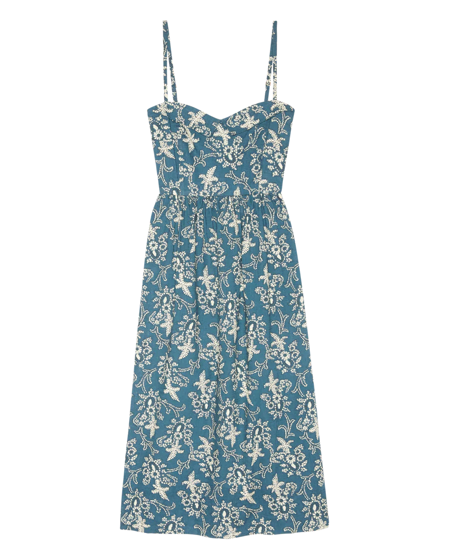 The Verse Dress Indigo Blue