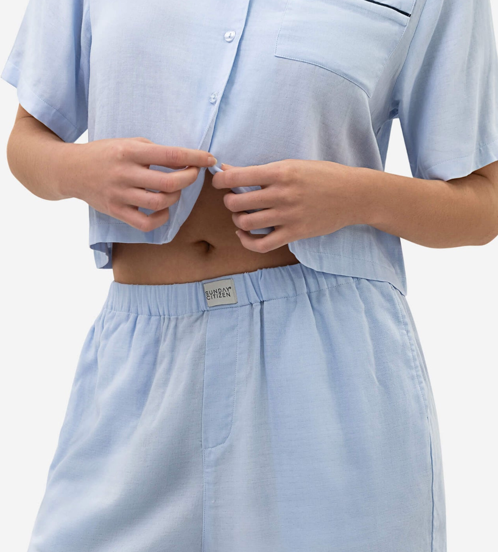 Woven Cotton Short PJ Set