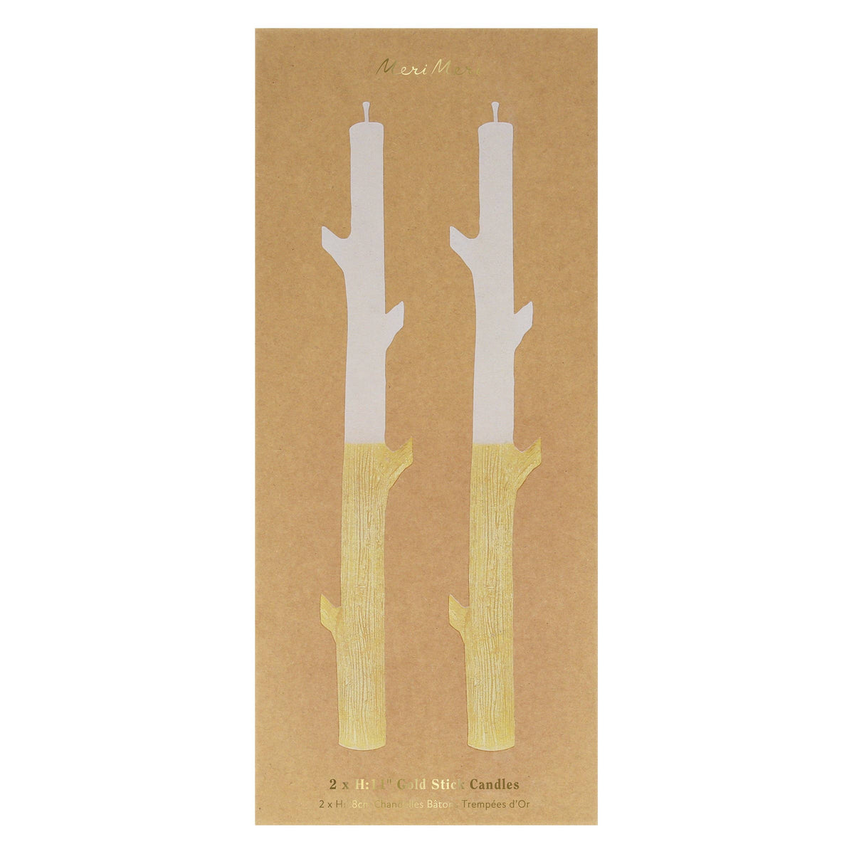 Gold Dipped Stick Candles