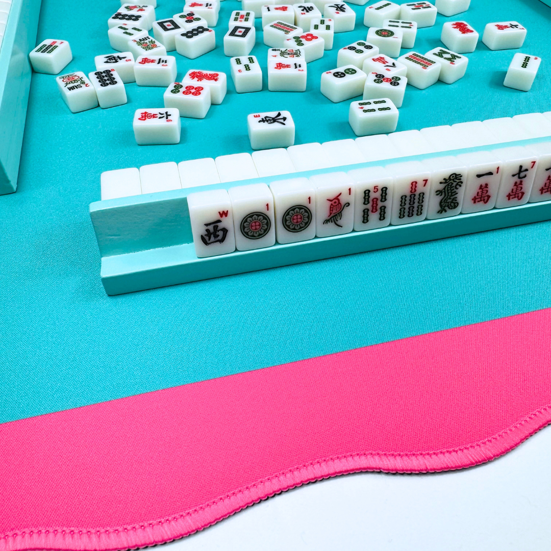 MINI MAHJONG MAT Blue Center