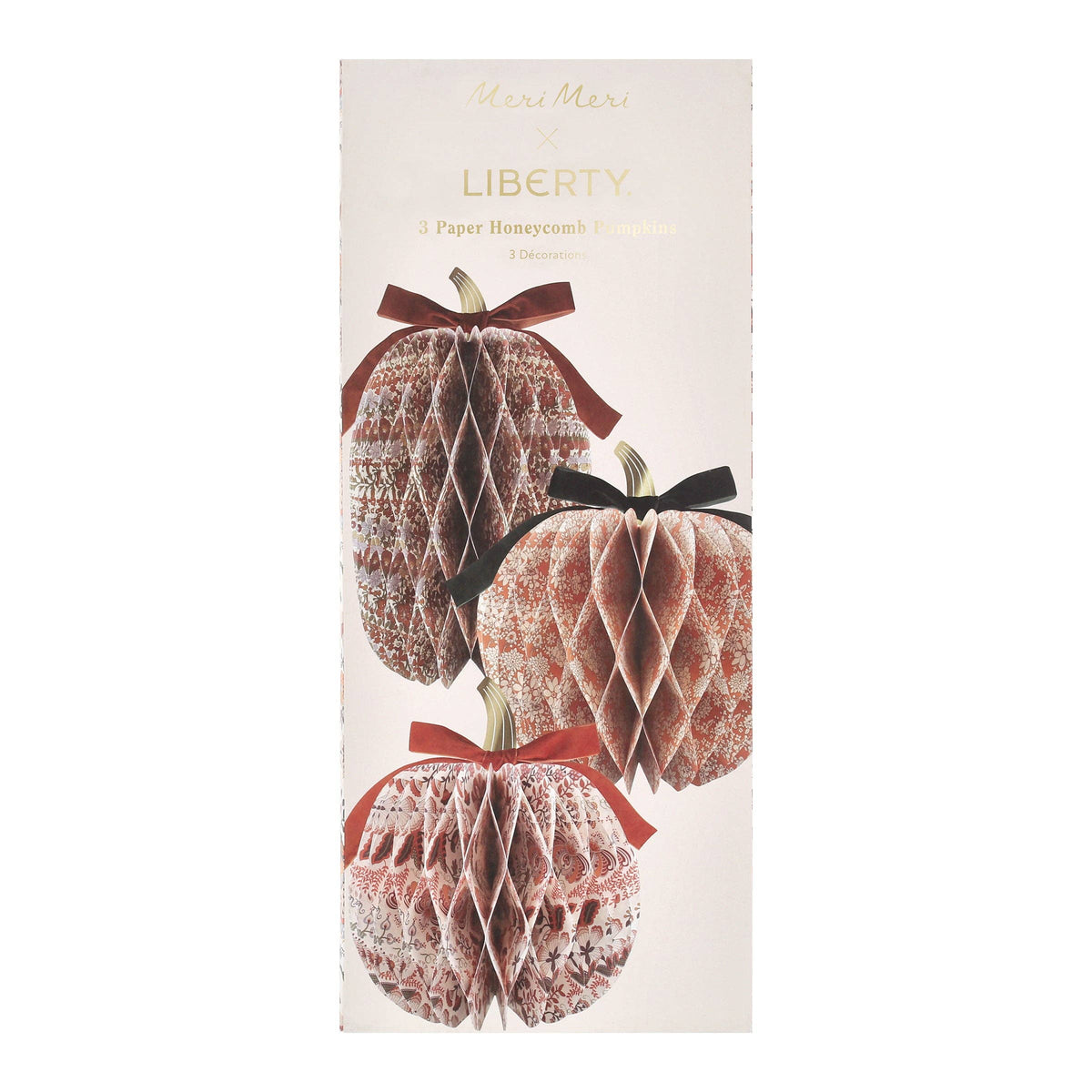 Paper Honeycomb Pumpkins