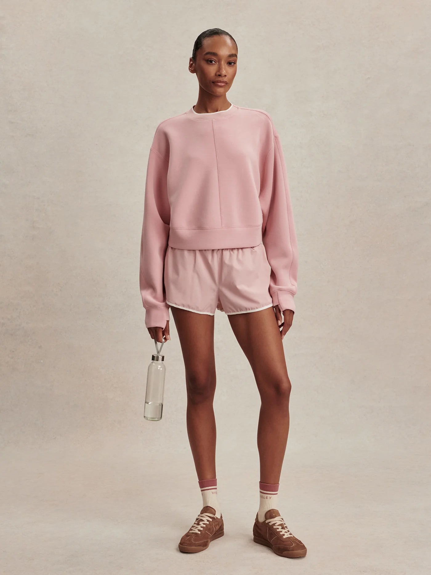 Tasmin Cropped Sweat Mauve