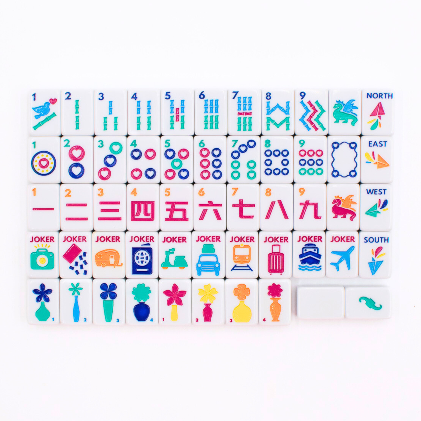 MINI TRAVEL MAHJONG White
