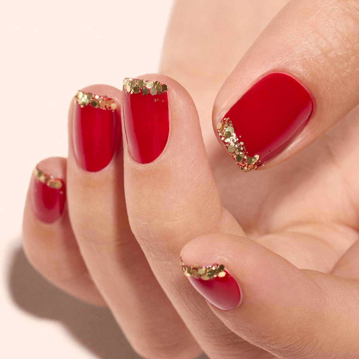 Red velvet & gold glitter kit