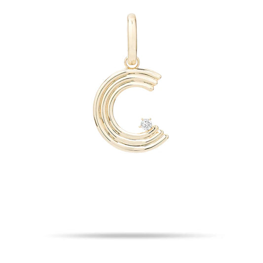 Groovy Diamond Initial "C"