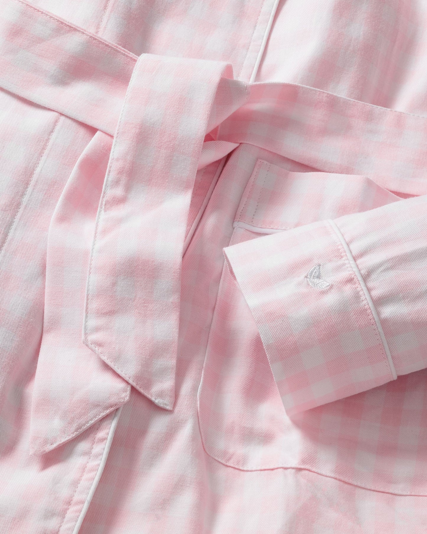Twill Robe Pink Gingham