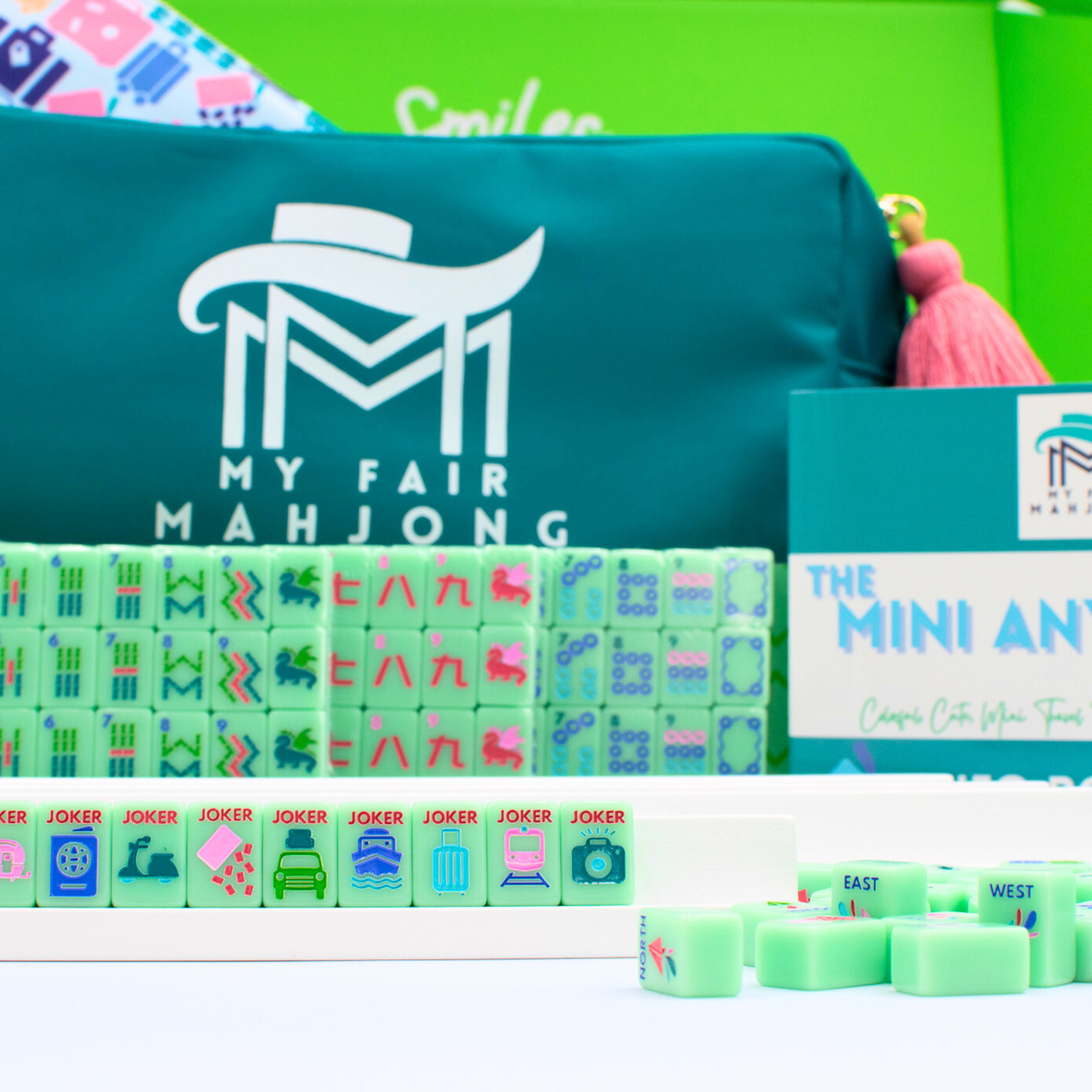 MINI TRAVEL MAHJONG Green