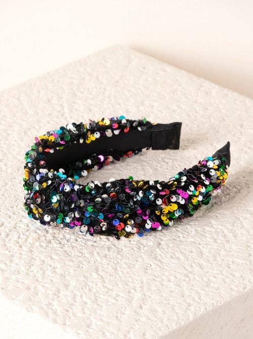 Sequined Headband PNK