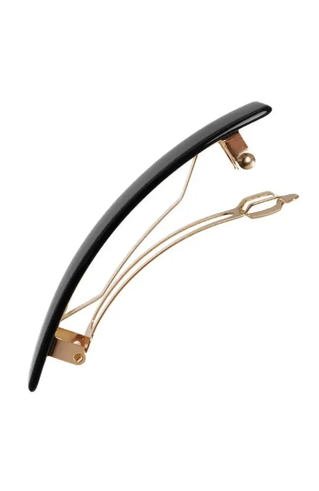 Classic Rectangle Barrette Natural Horn