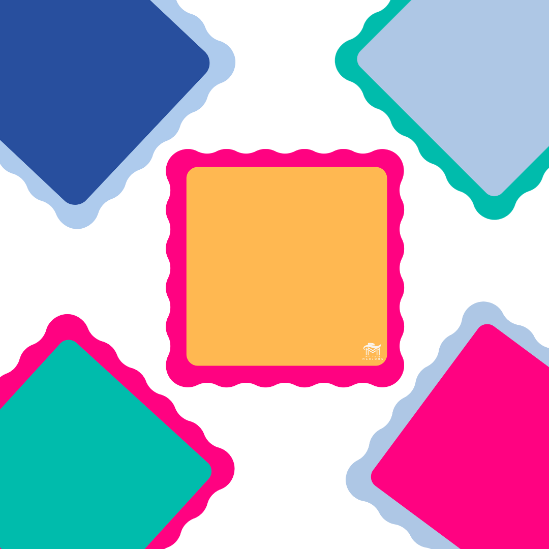 MINI MAHJONG MAT Pink Center