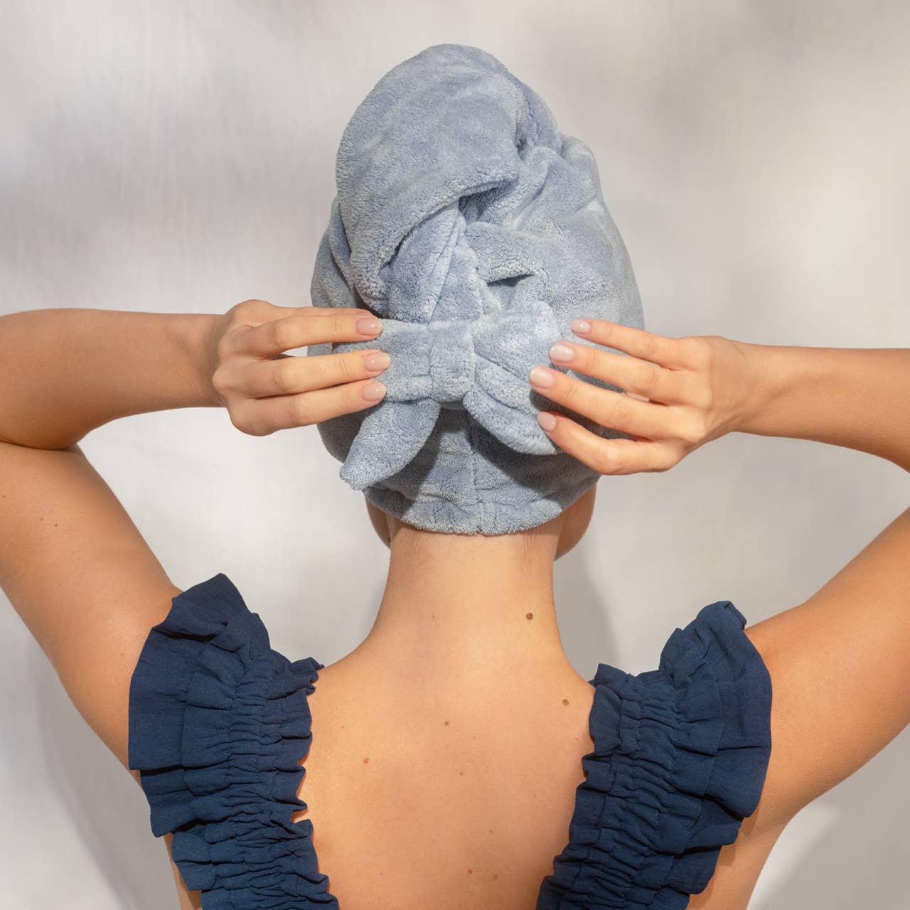 Hair Towel Coastal Blue