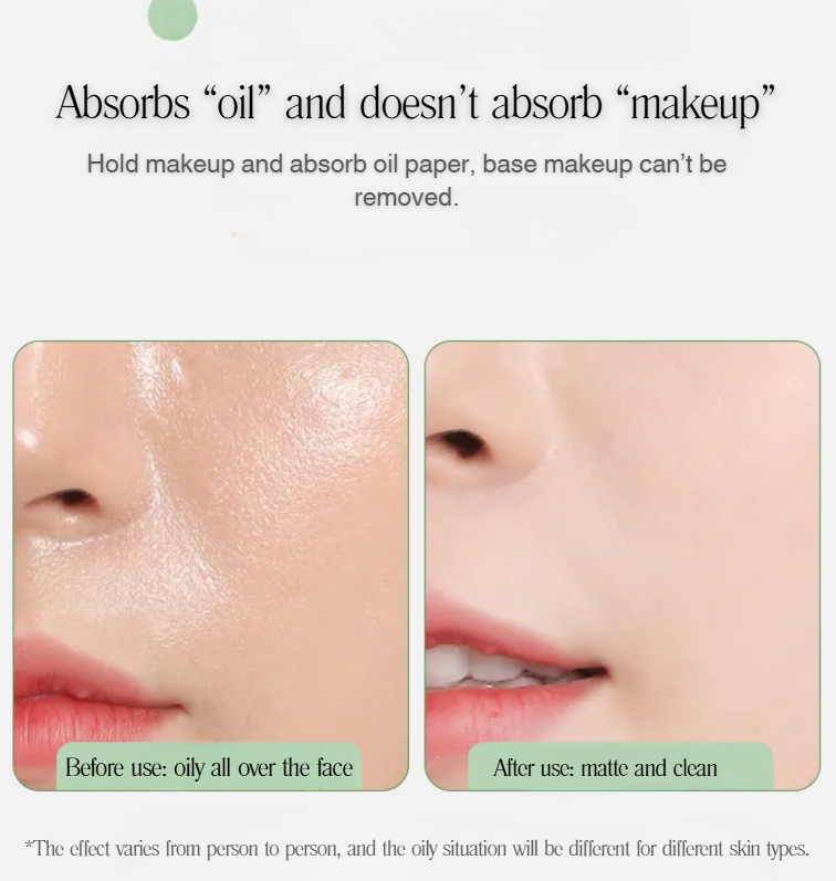 NOVO Sensitive Skin Blotting Paper with Mirror and Case