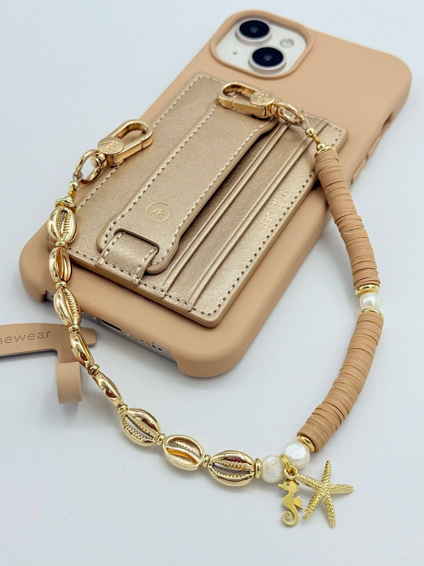 Rowe Phone Wristlet: Turquise/Gold