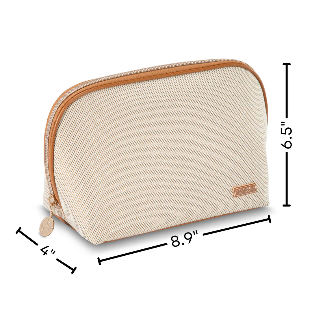 Ivory Lola Makeup Bag