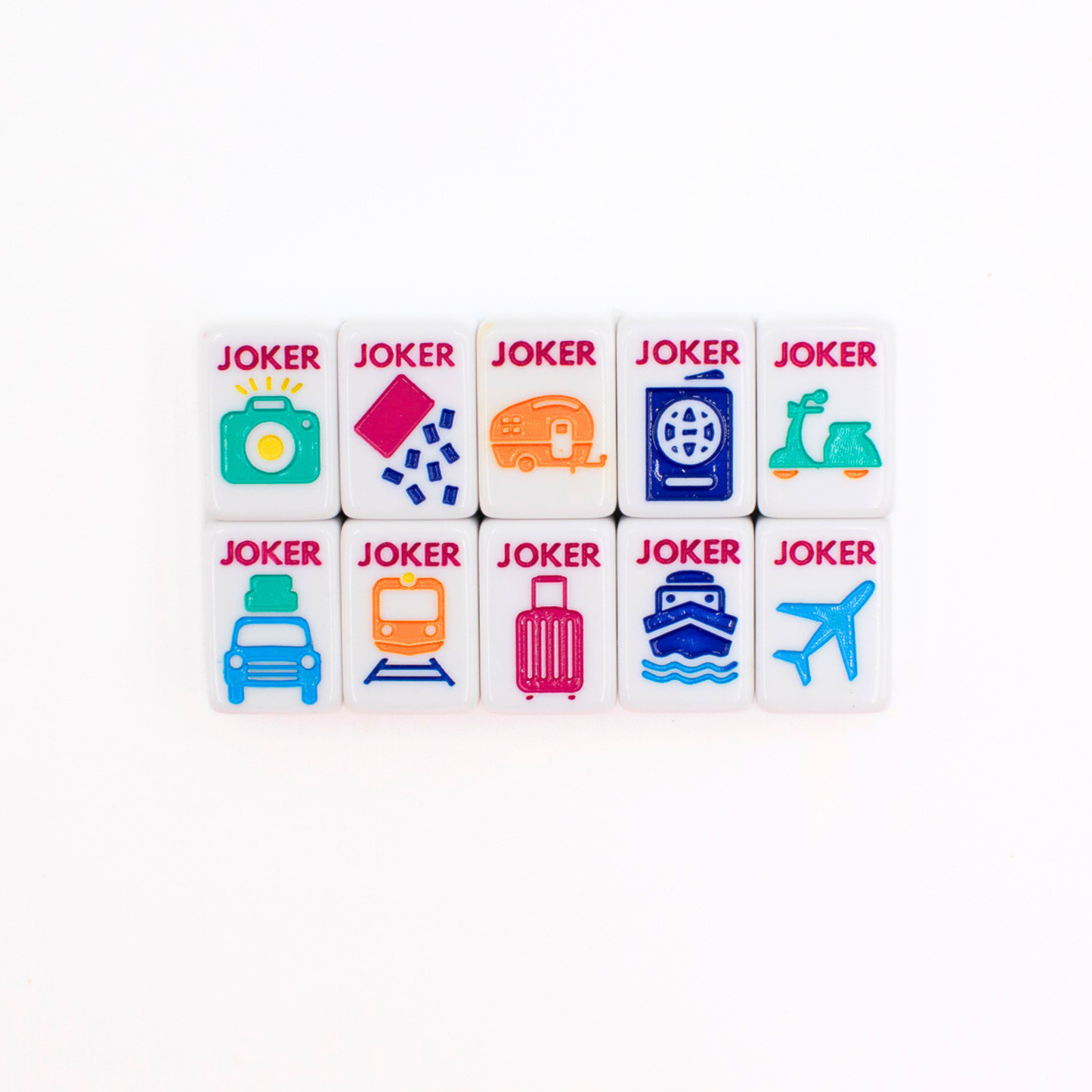 MINI TRAVEL MAHJONG White