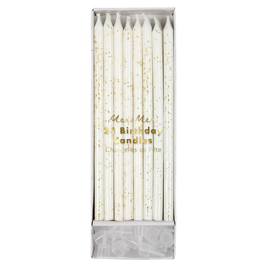 Gold Glitter Candles