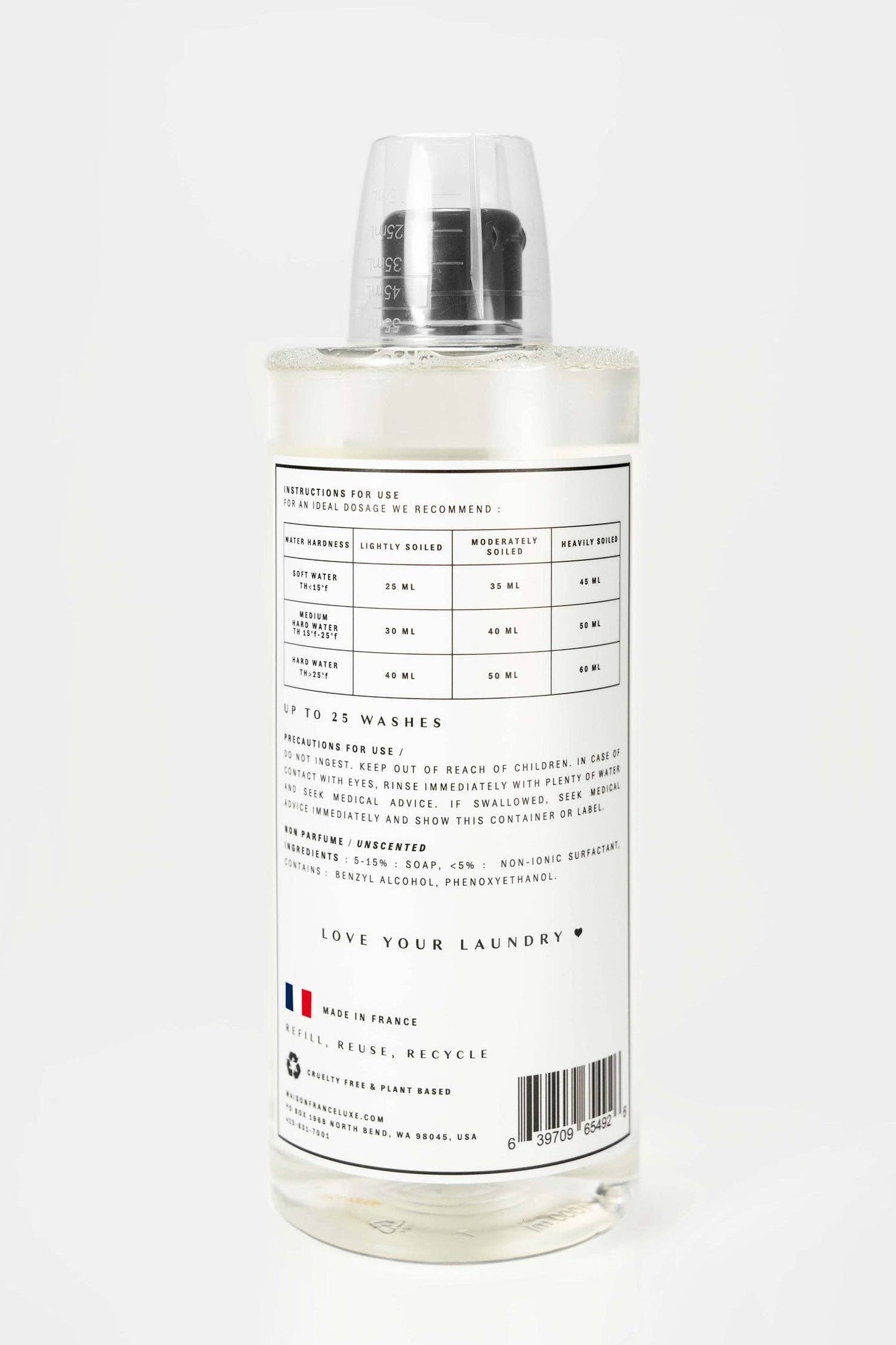 French Laundry Detergent - Daily Use: Parfum Racine de Gingembre - Ginger Root