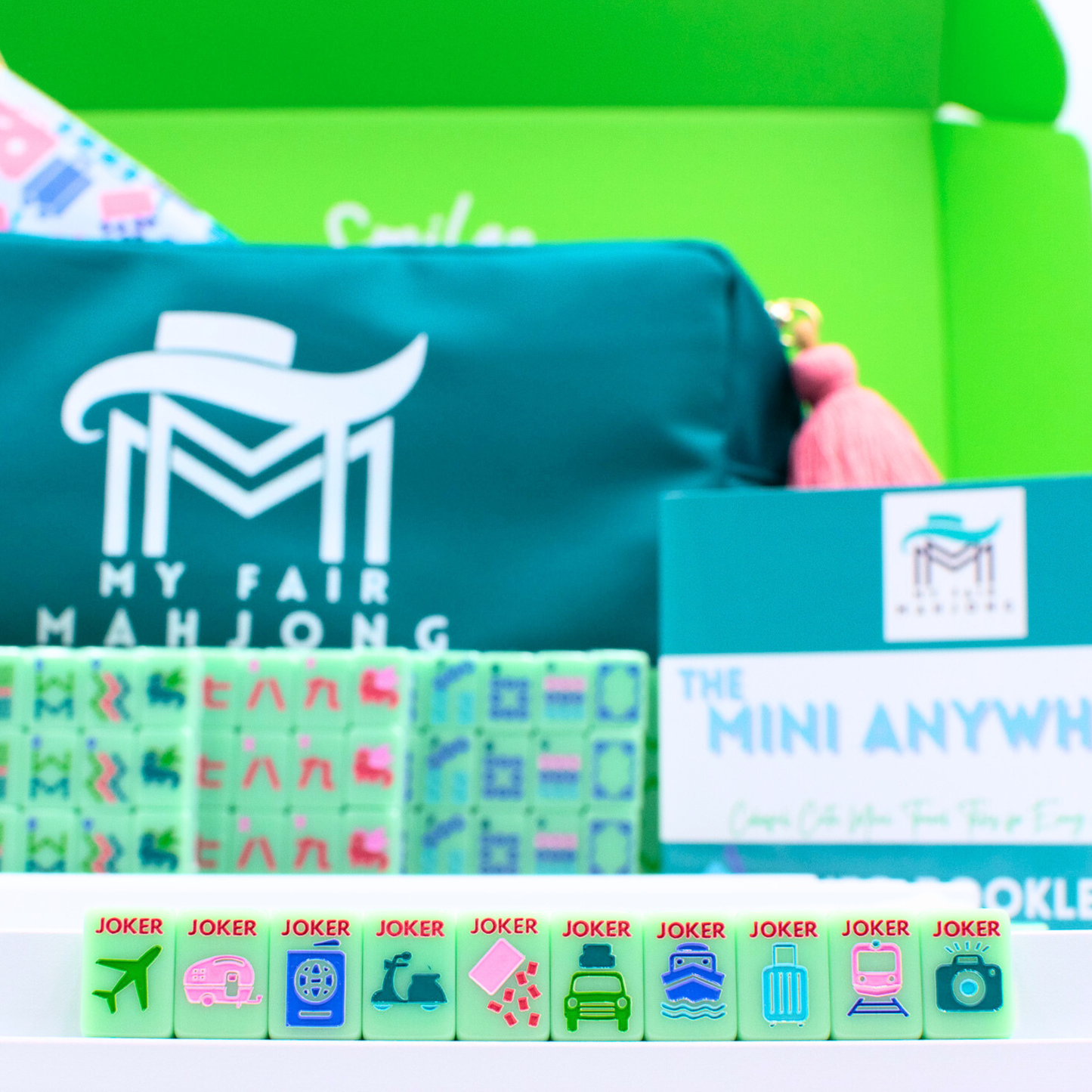 MINI TRAVEL MAHJONG Green