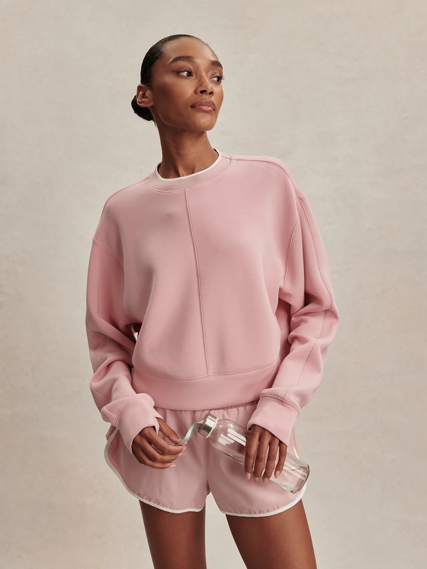 Tasmin Cropped Sweat Mauve