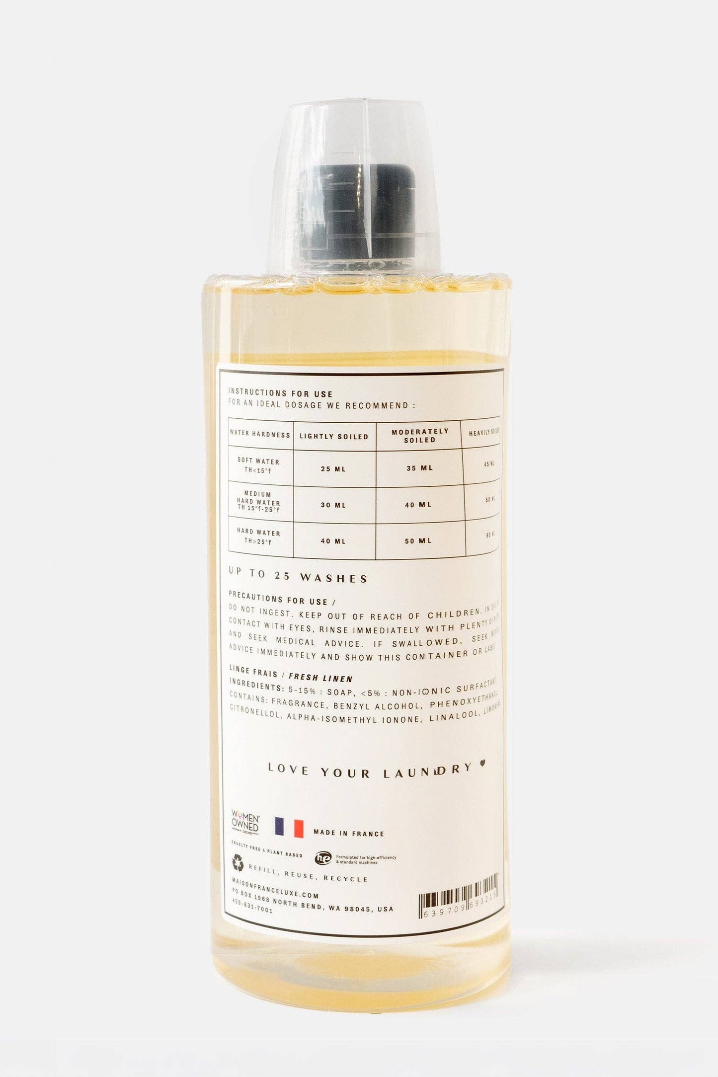 Luxury French Laundry Detergent 1000ml | The Laundry Evangelist x Maison France Luxe: French Rose