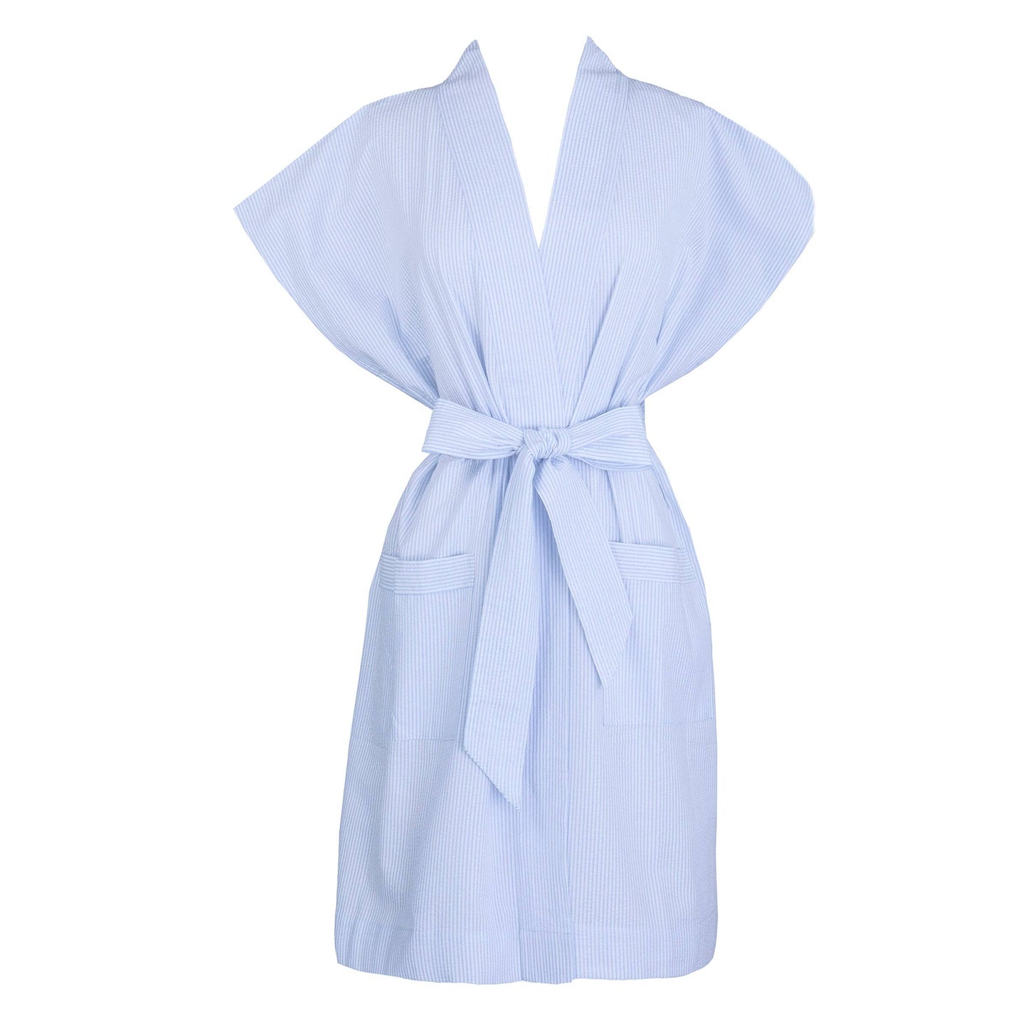 DINA COTTON ROBE: MD / Blue