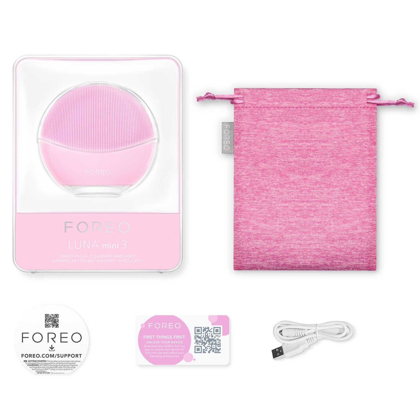 Cleansing Massager: Fuchsia