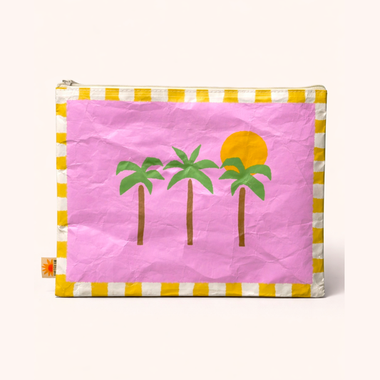 Palm Tree Beach Pouch 12"