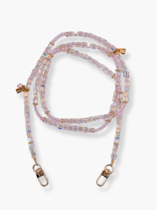 Ritz Pink Crossbody: Gold