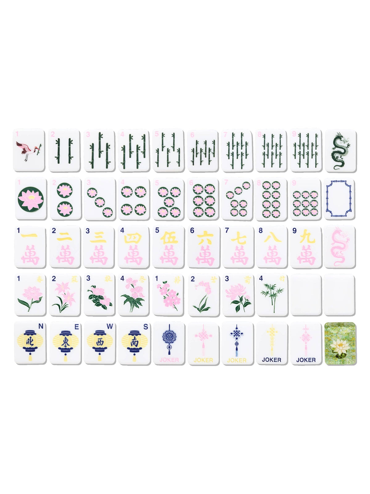 Waterlily Mahjong Set