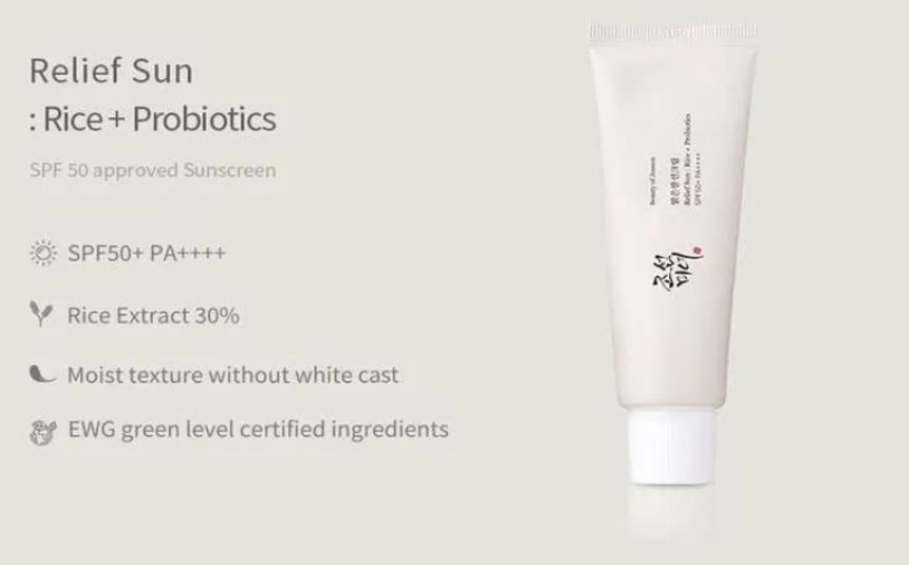 Relief Sun Rice+Probiotics SPF Sunscreen