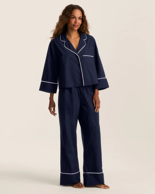 Celine Poplin-Navy