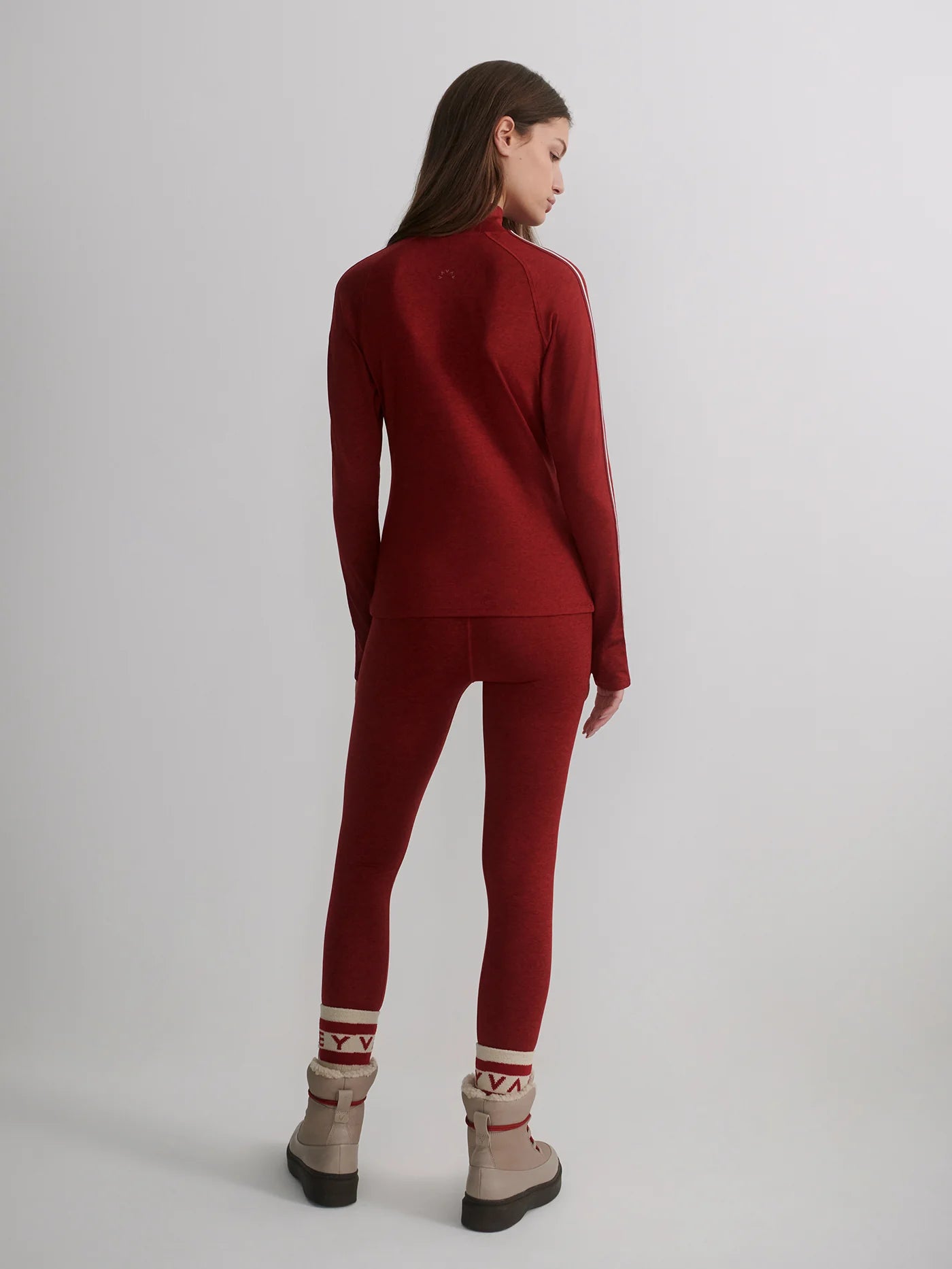 Always Warm Mock Neck-Red
