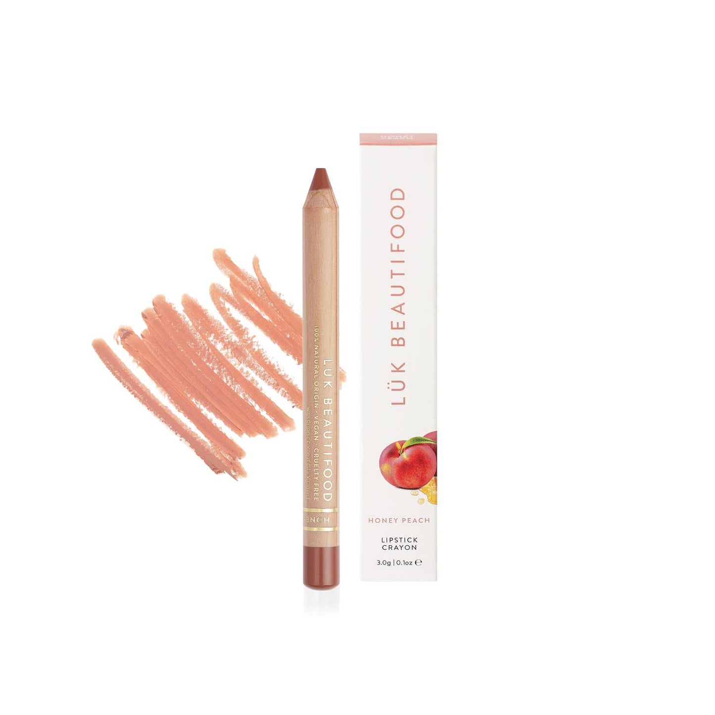 Eco-luxe Lipstick Crayon in Honey Peach