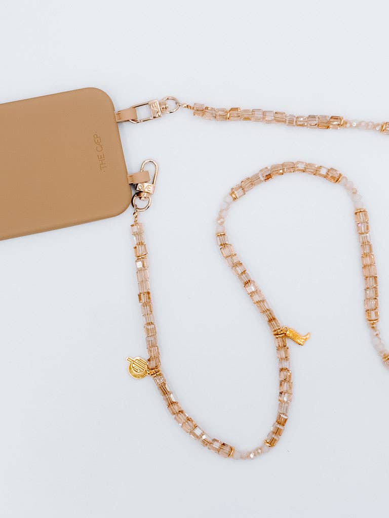 Ritz Peach Crossbody: Gold