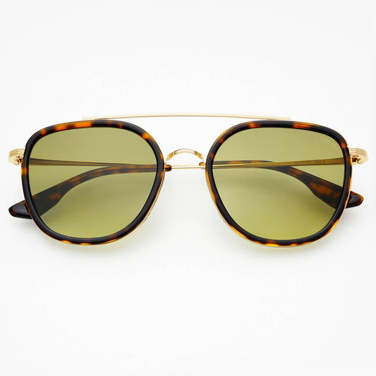 Weston Sunglass:Tortoise/Fade Green