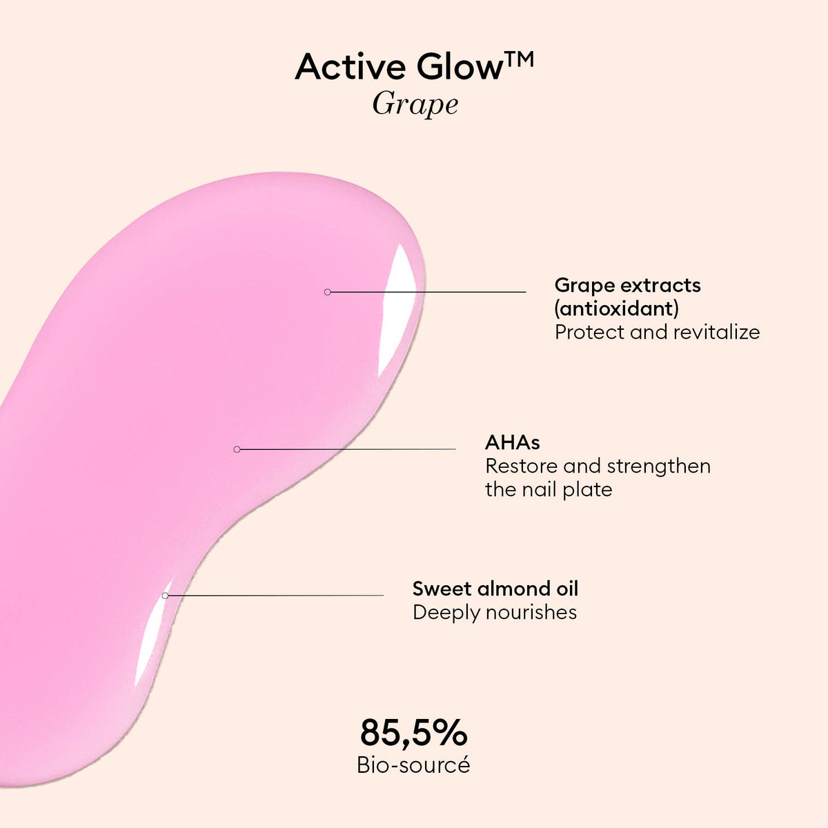 Nail Care - Active™ Glow Care Polish: Cranberry