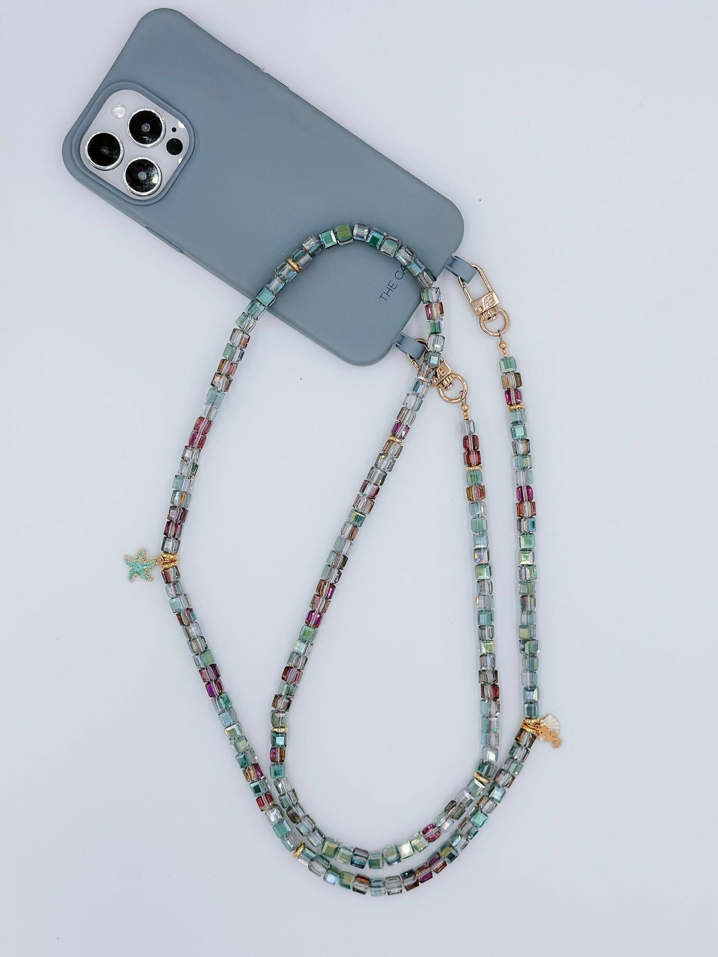 Ritz Teal Crossbody: Gold