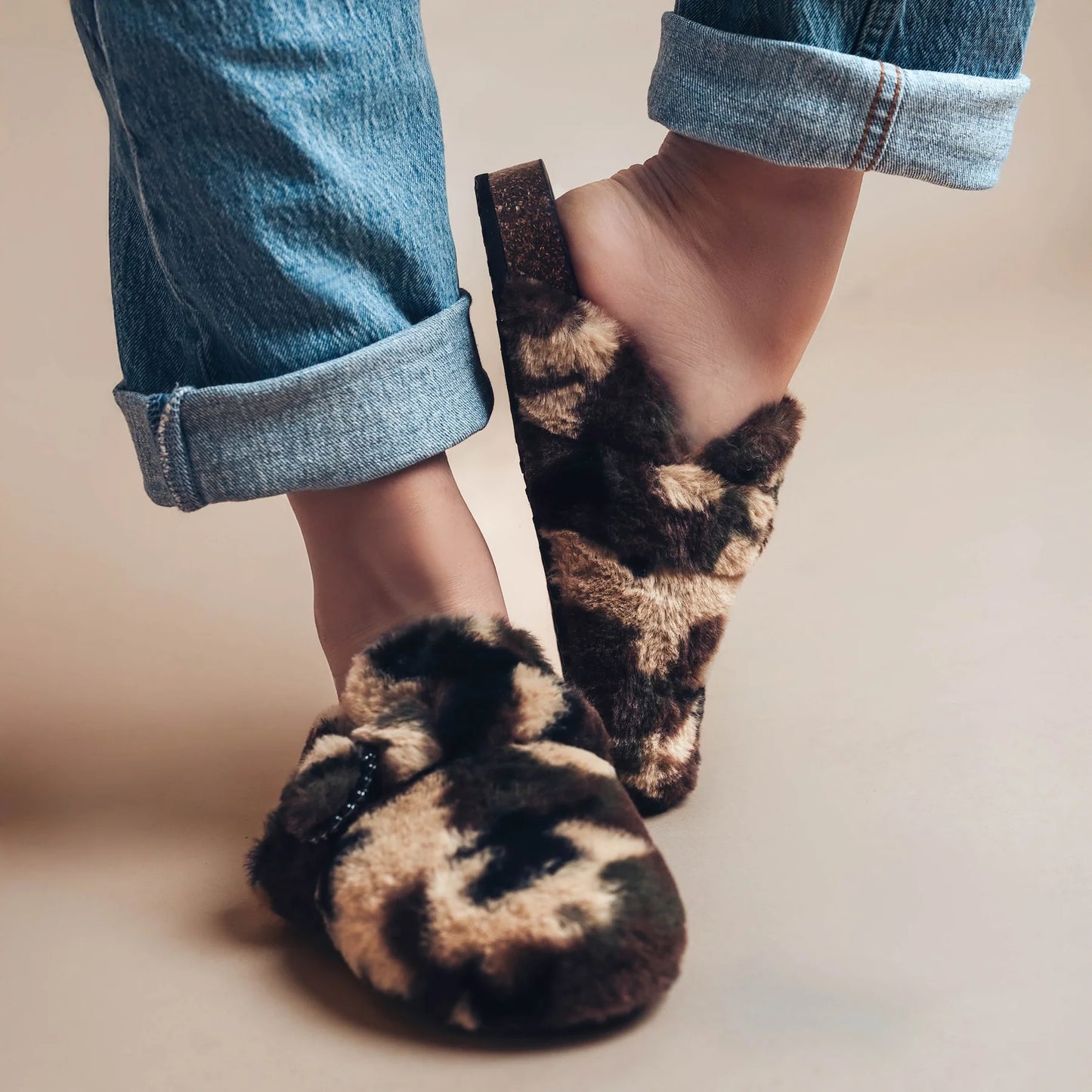 Aspen Fur Clog-Camo
