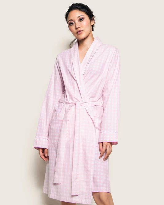 Twill Robe Pink Gingham