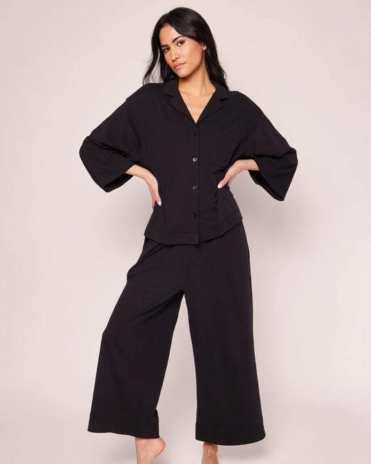 Pima Wide Leg Black