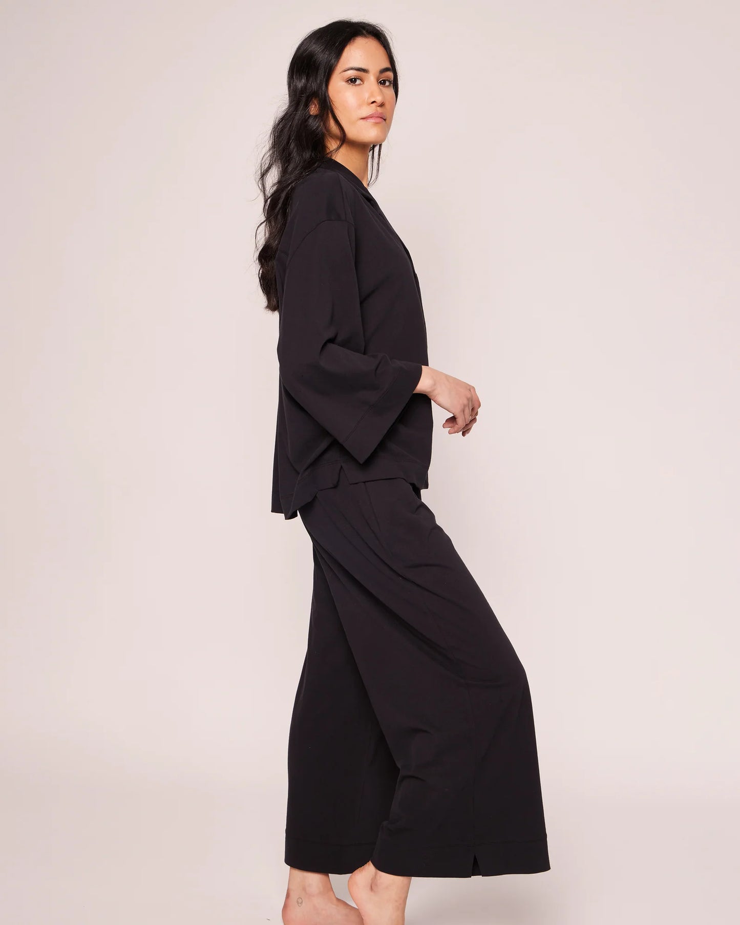 Pima Wide Leg Black